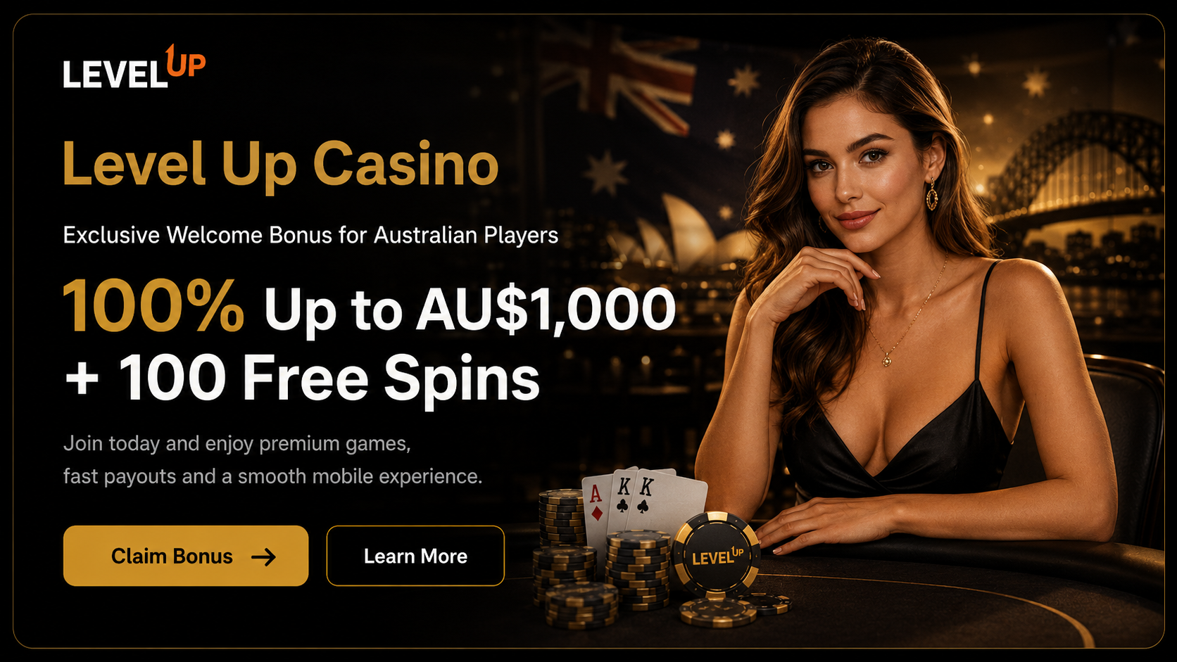  Level Up No Deposit Bonus